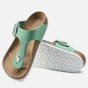 NWT Birkenstock Gizeh Big Buckle Sandal Jade green 37